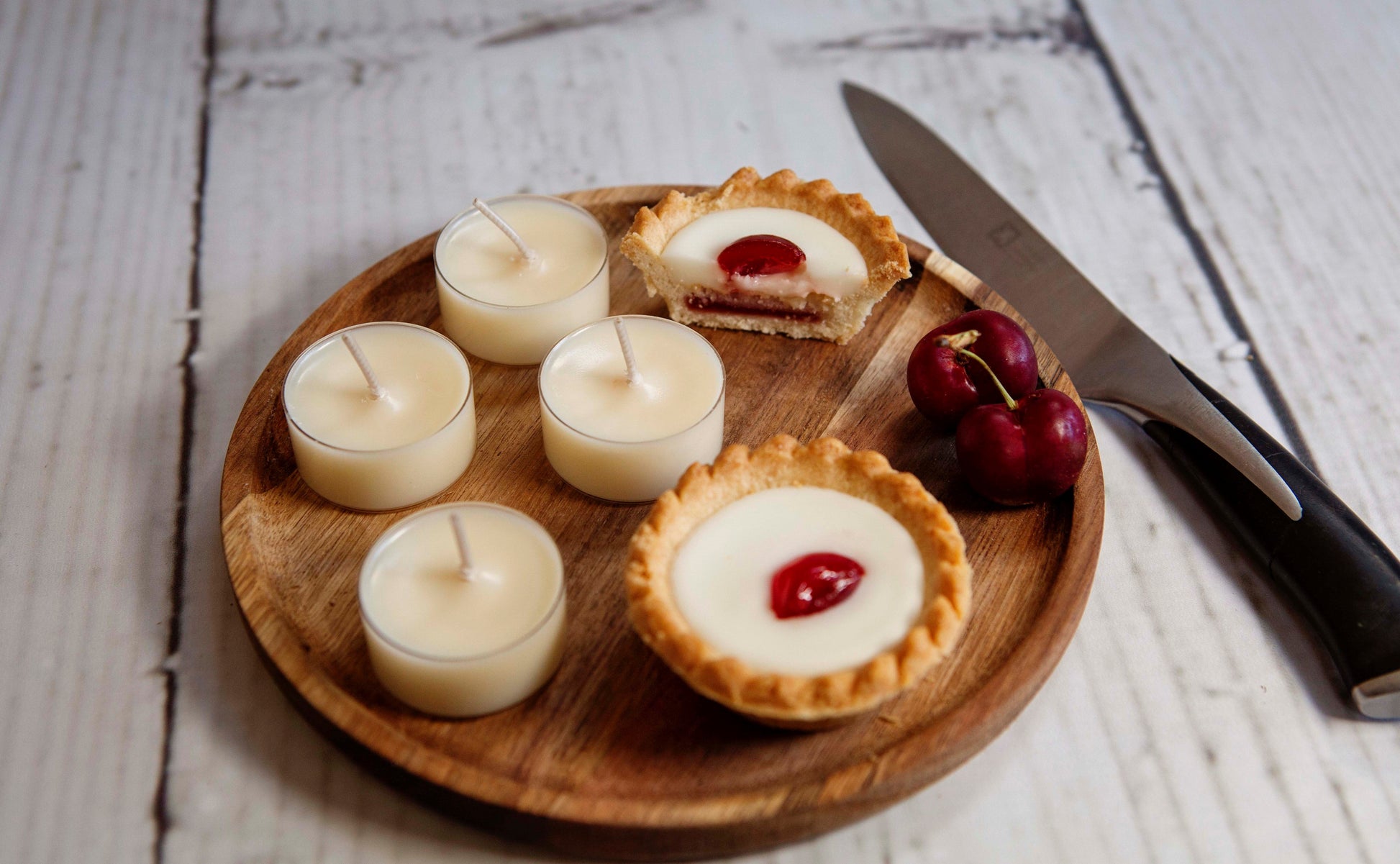 Cherry Bakewell Tea Lights