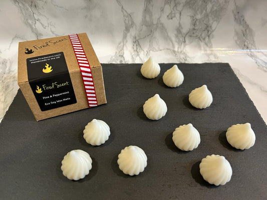 Christmas - Pine & Peppermint (Gift Box of 10 Wax Melts)